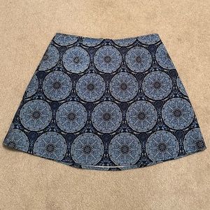 Medallion Pattern Motel Miniskirt